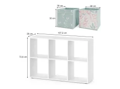Separador de ambientes blanco 72x29x107.8