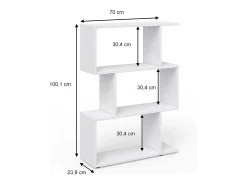 Separador de ambientes blanco 70x23.8x97.4 levio