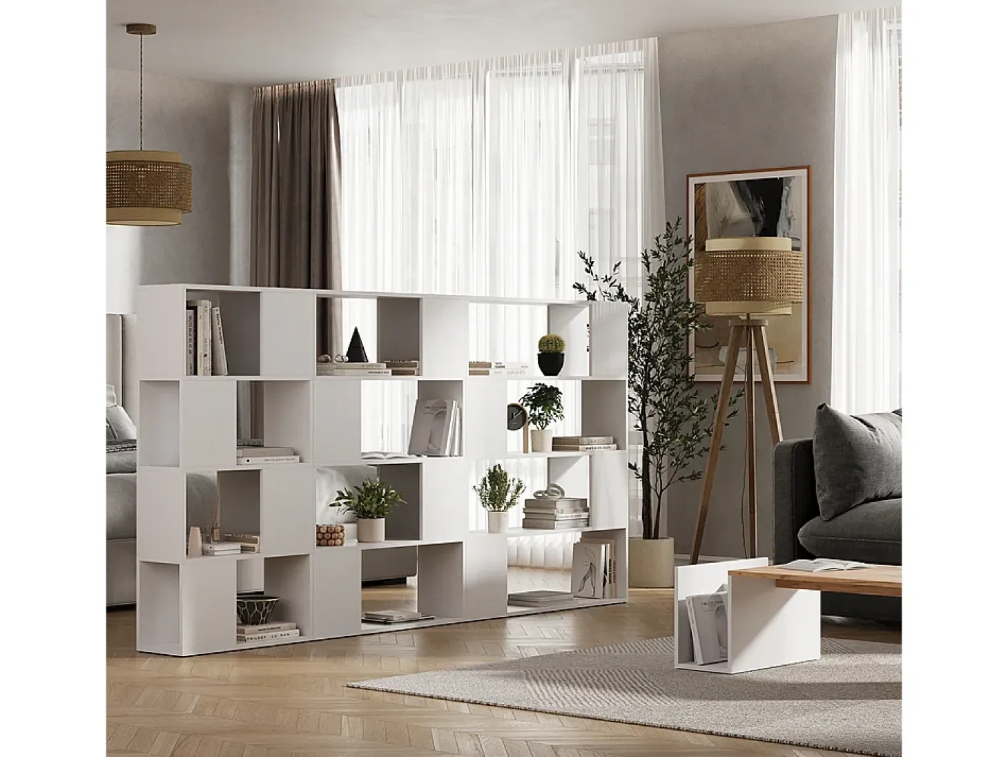 Separador de ambientes blanco 60x24x124.5 eneos