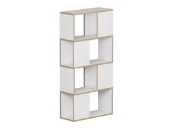 Separador de ambientes blanco/roble 60x24x124.5 eneos