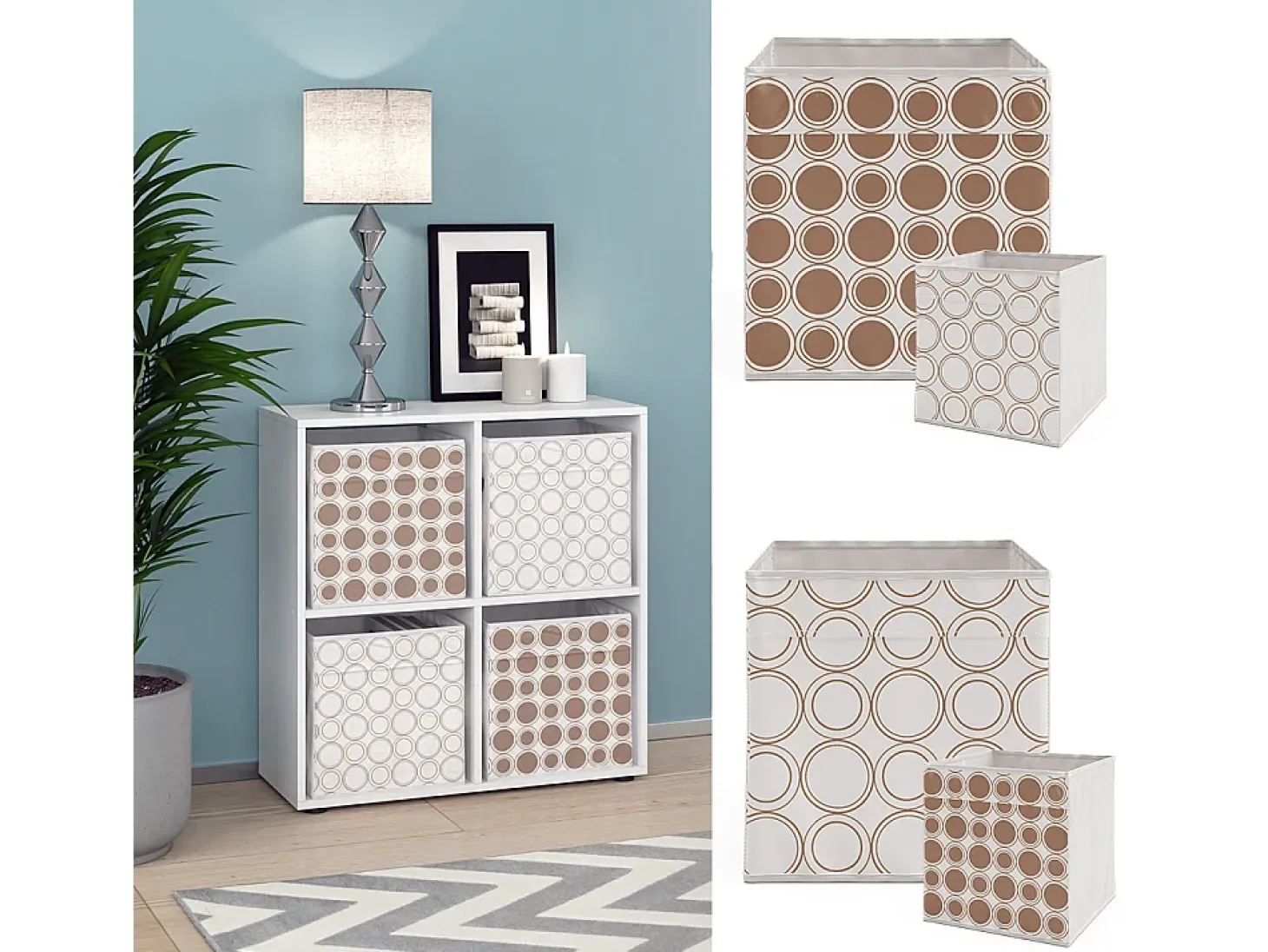 Separador de ambientes blanco 72.6x29x72 tetra
