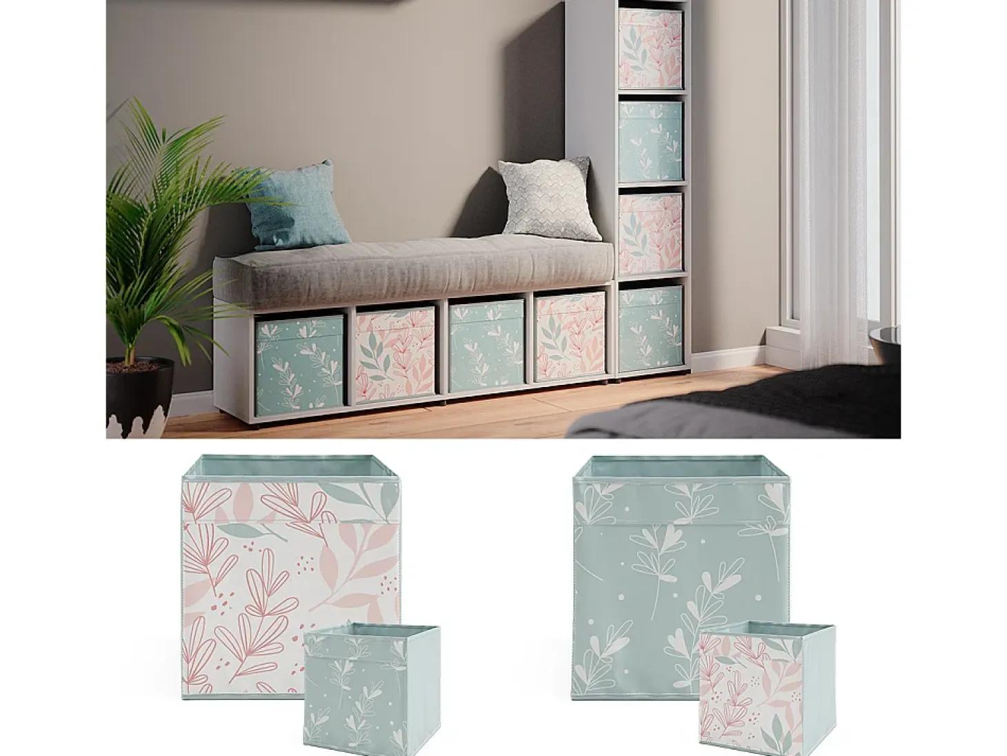 Separador de ambientes blanco 142.5x33x36.2 ludus