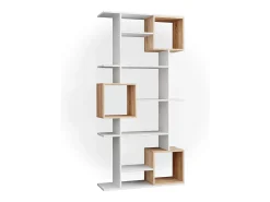 Separador de ambientes blanco/sonoma 92x29x187.7 cube