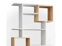 Separador de ambientes blanco/sonoma 92x29x187.7 cube