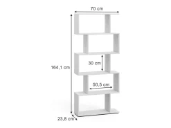 Separador de ambientes blanco 70x23.8x164.1 levio
