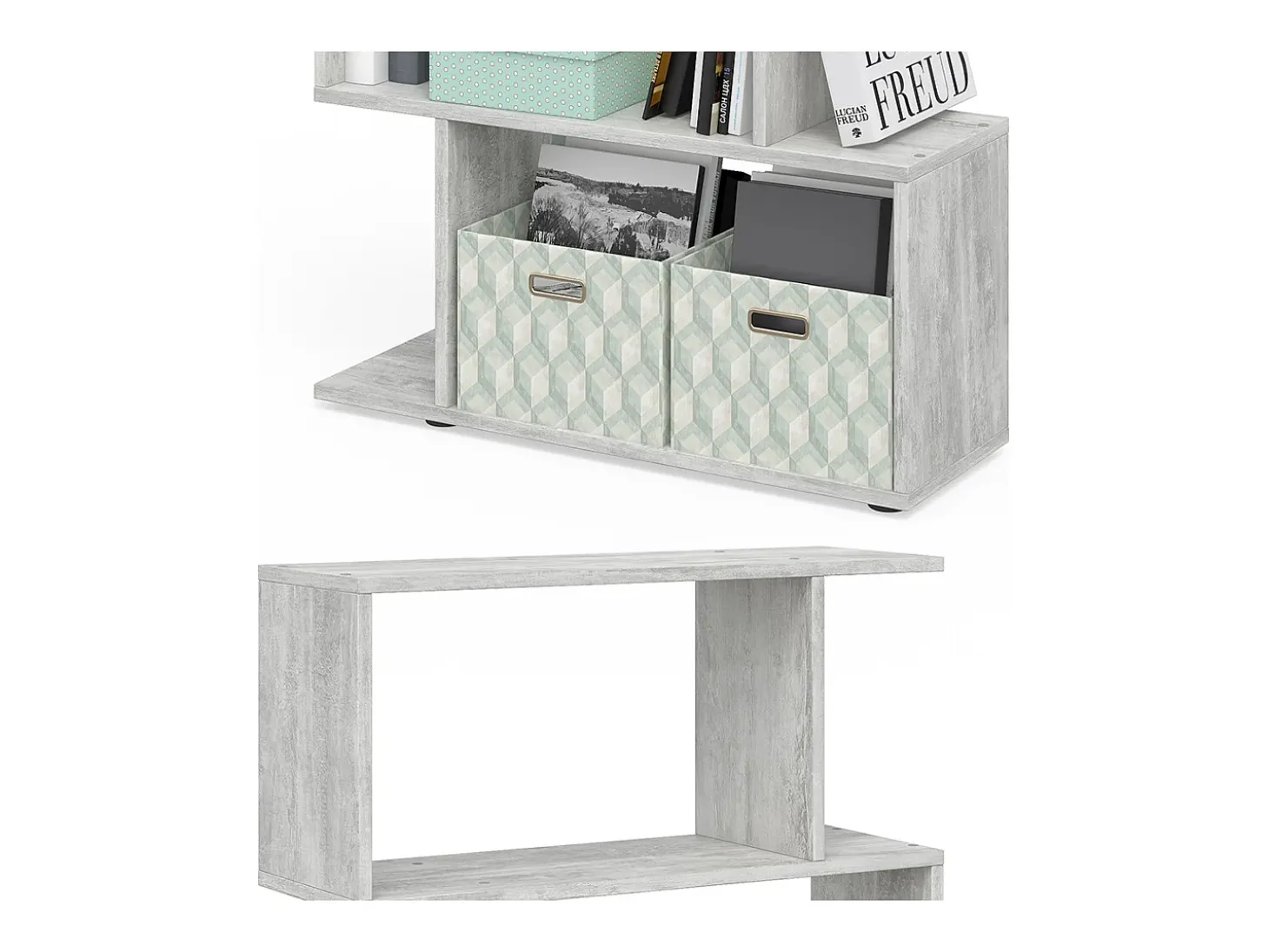 Separador de ambientes gris 70x23.8x97.4 levio