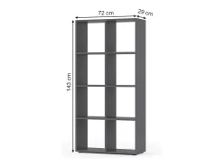 Separador de ambientes gris 143x29x72 scutum