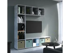 Separador de ambientes gris 142.5x33x36.2 ludus