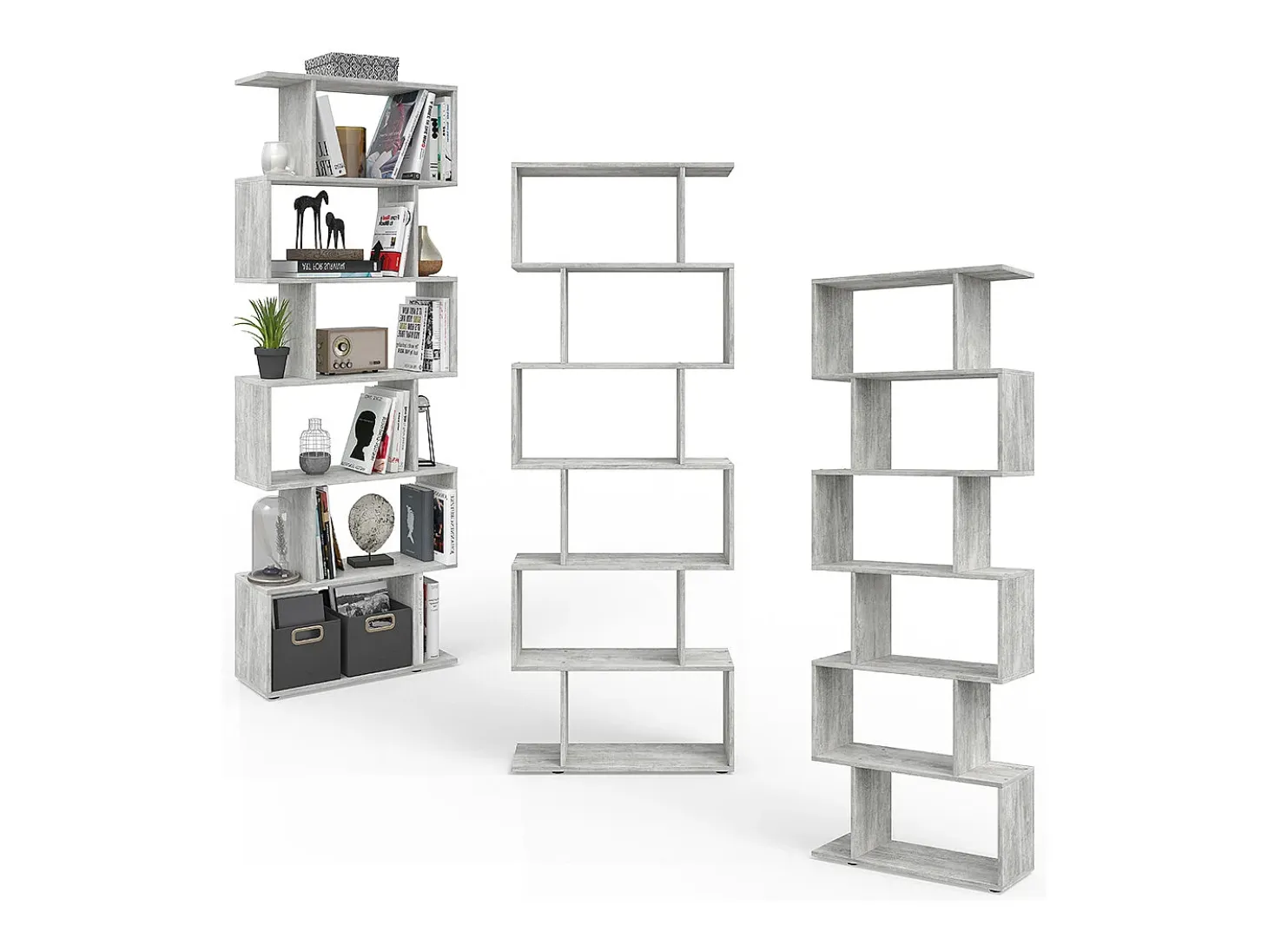 Separador de ambientes gris 70x23.8x192.2 levio