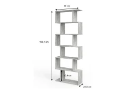 Separador de ambientes gris 70x23.8x192.2 levio