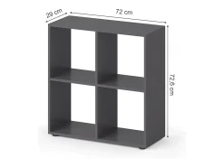 Separador de ambientes gris 72.6x29x72 tetra