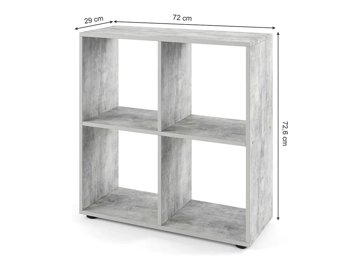 Separador de ambientes hormigón 72.6x29x72 tetra