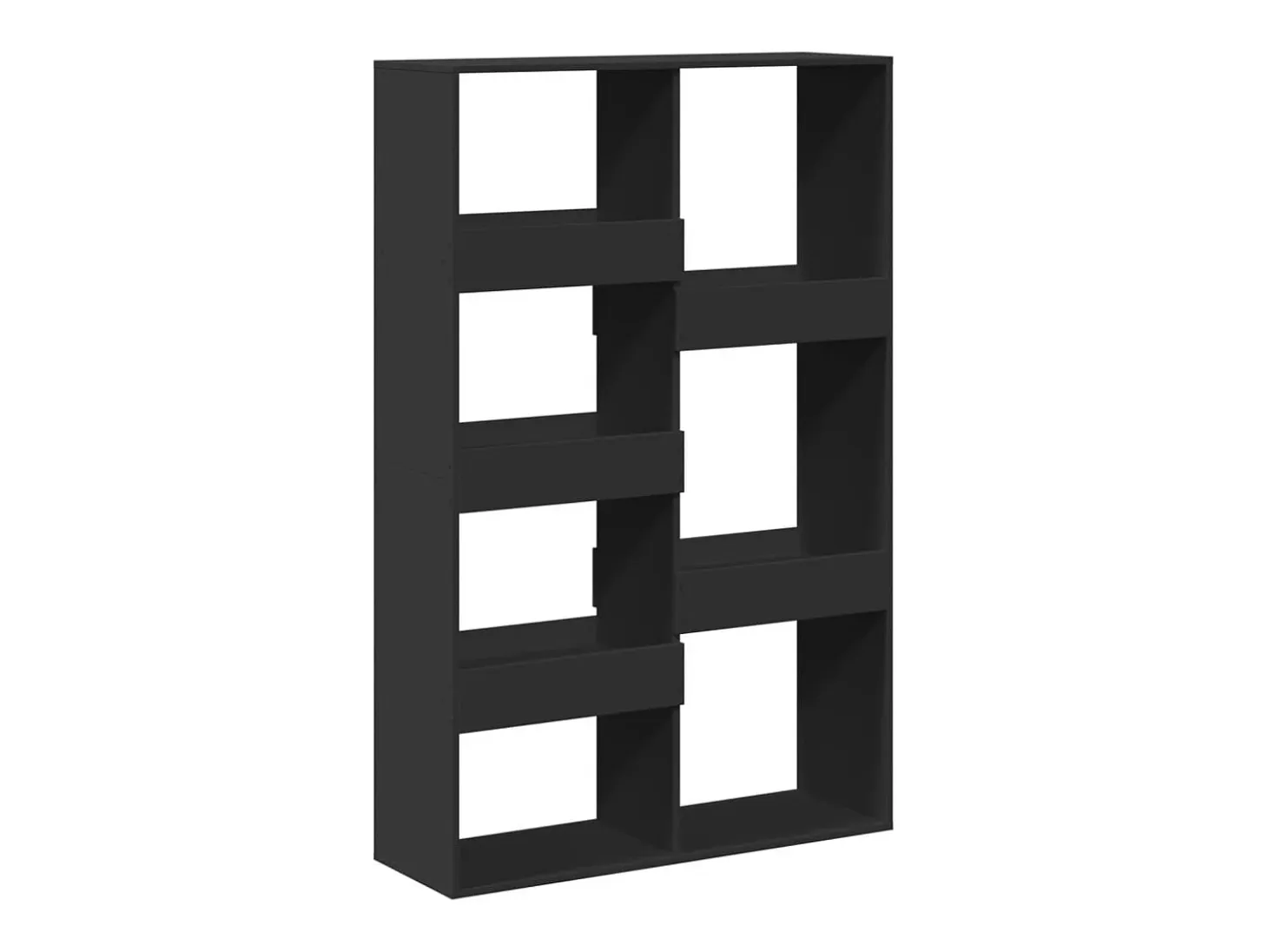 Separador de ambientes madera ingeniería negro 100x33x155,5 cm