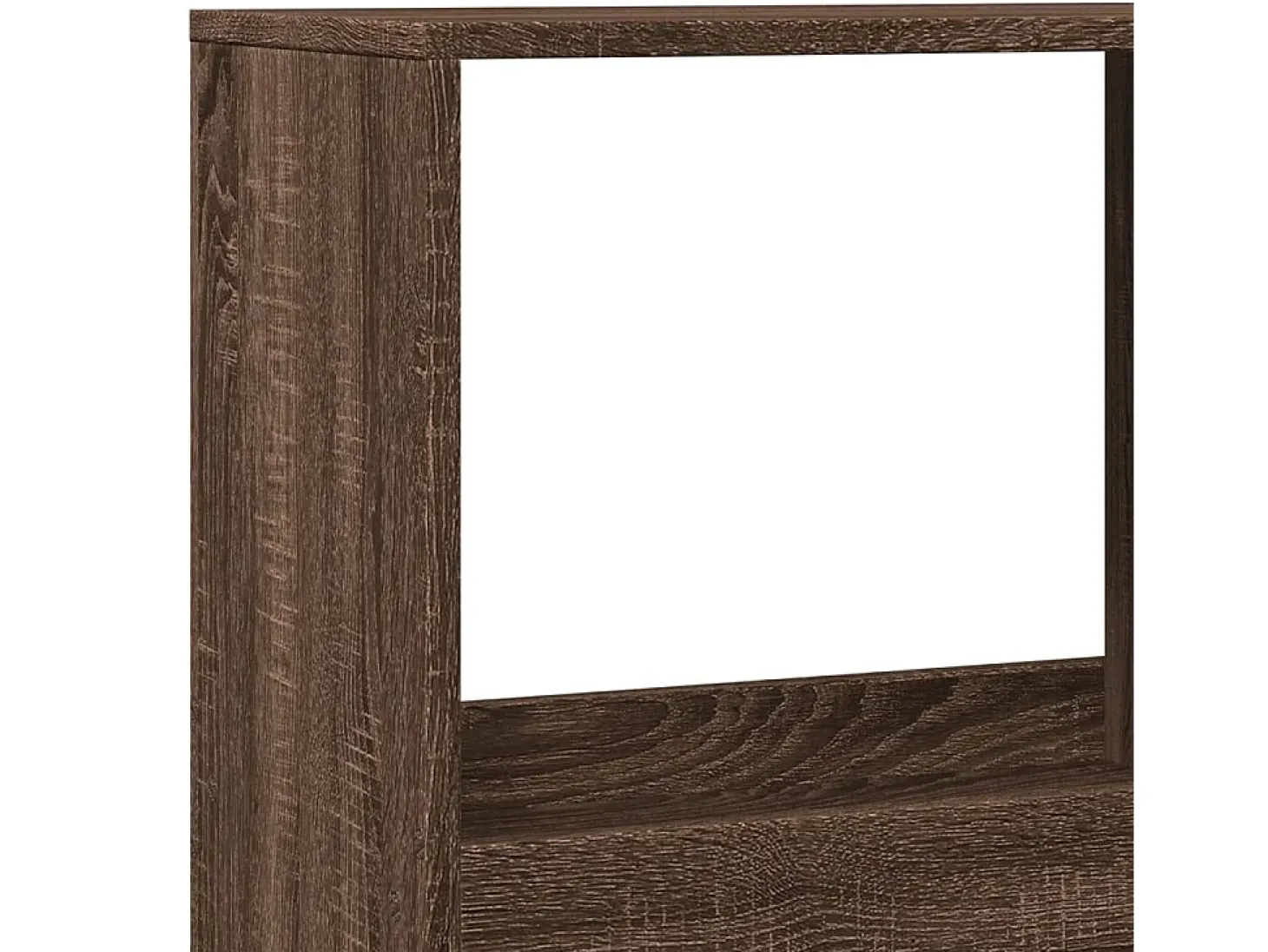 Separador de ambientes madera marrón roble 100x33x175 cm