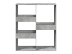 Separador de ambientes madera gris hormigón 100x33x115 cm