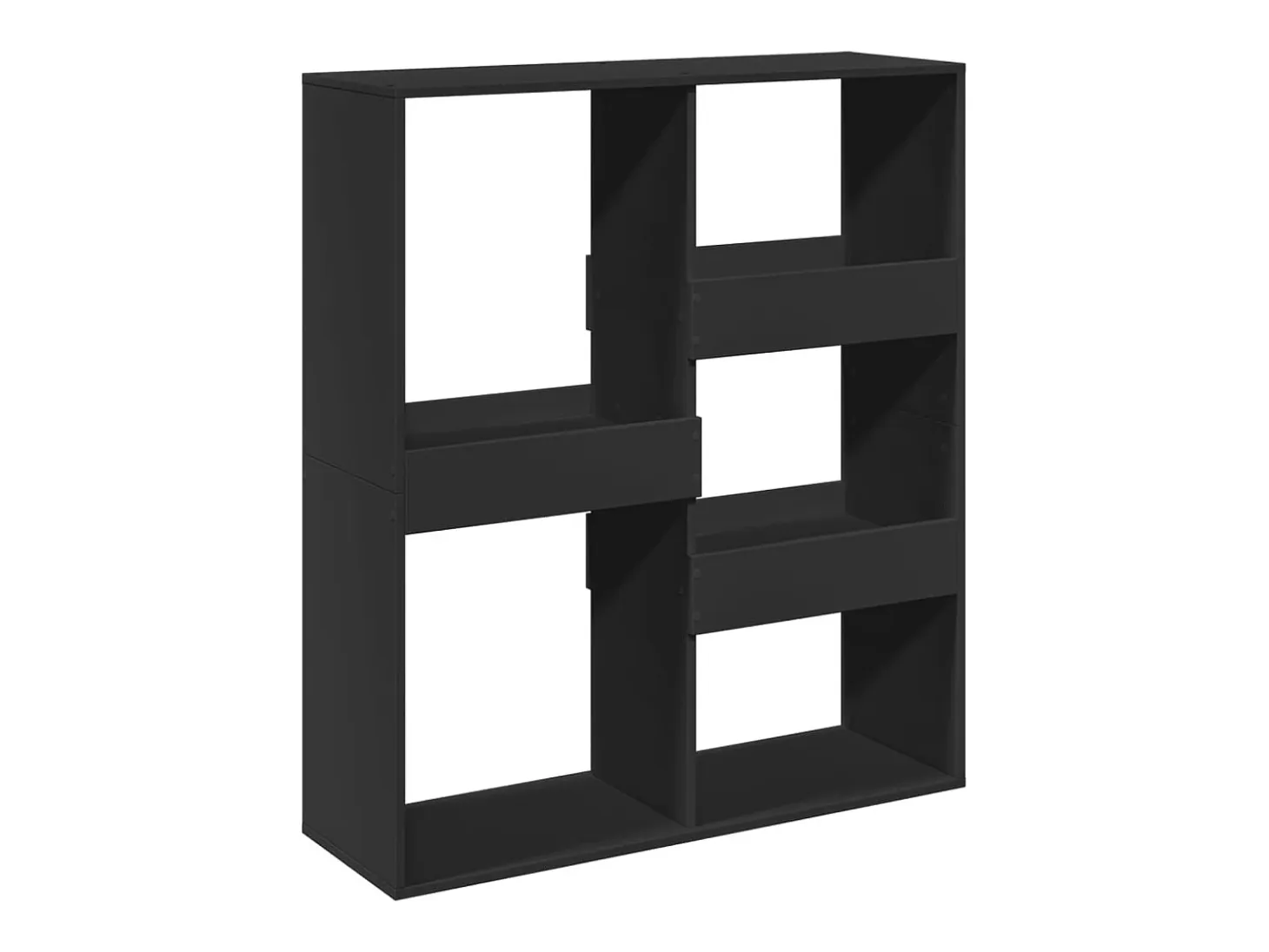 Separador de ambientes madera ingeniería negro 100x33x115 cm