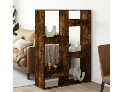 Separador de ambientes madera roble ahumado 100x33x135 cm