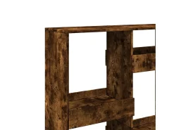 Separador de ambientes madera roble ahumado 100x33x135 cm