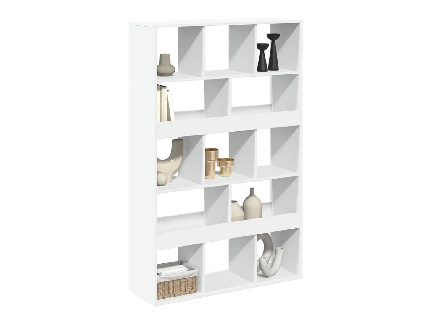 Separador de ambientes madera ingeniería blanco 100x33x156,5 cm