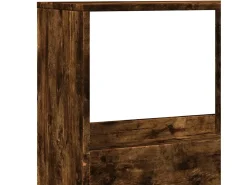 Separador de ambientes madera roble ahumado 100x33x155,5 cm