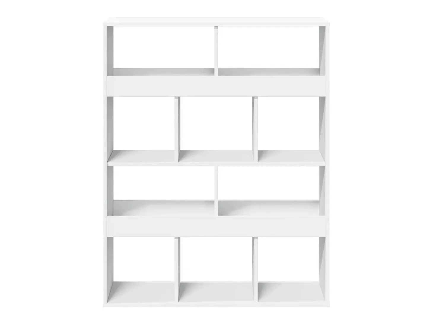 Separador de ambientes madera ingeniería blanco 100x33x125,5 cm