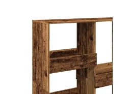 Separador de ambientes madera envejecida 100x33x115 cm