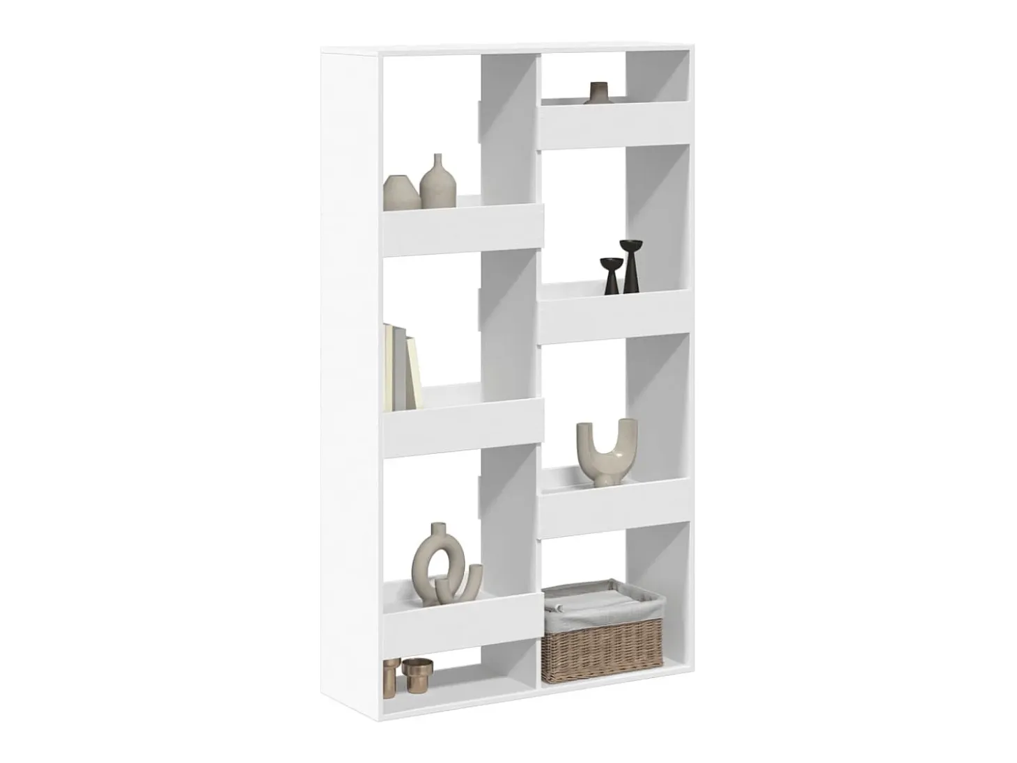 Separador de ambientes madera ingeniería blanco 100x33x175 cm