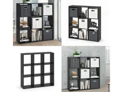 Separador de ambientes negro 104x29x108 nove