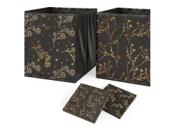 Separador de ambientes negro 142.5x33x36.2 ludus