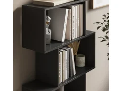 Separador de ambientes negro 70x23.8x132.1 levio