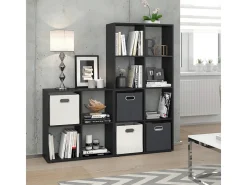 Separador de ambientes negro 143x29x72 scutum