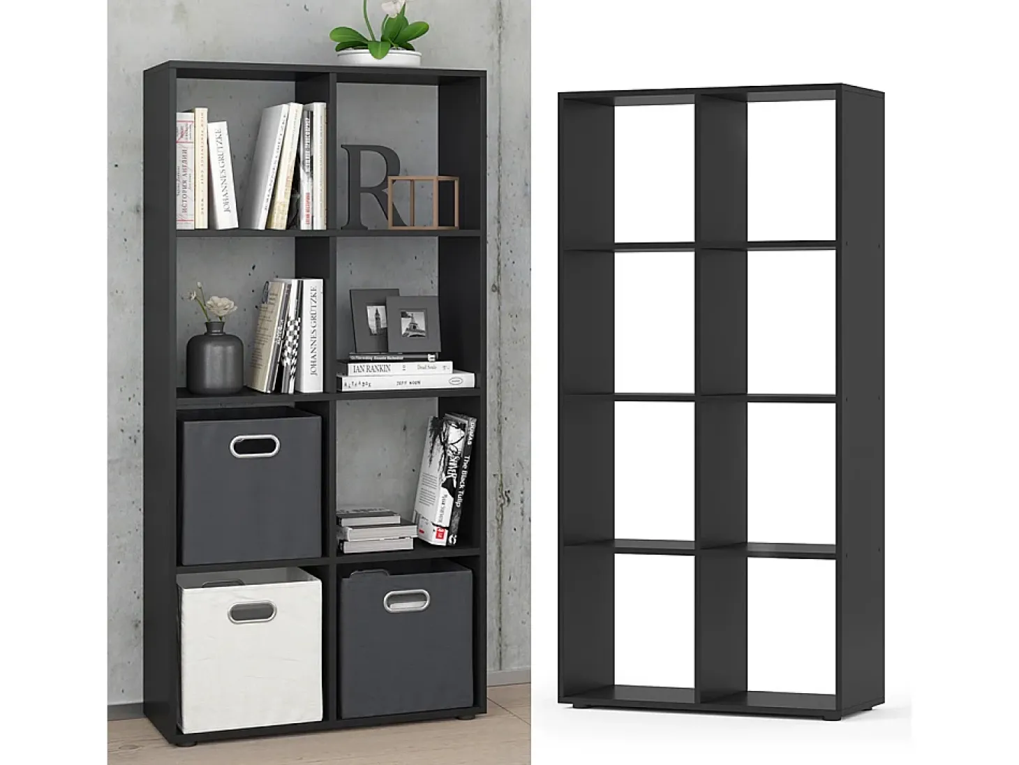 Separador de ambientes negro 143x29x72 scutum