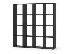 Separador de ambientes negro 138.5x29x142.5 karree