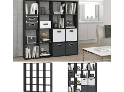 Separador de ambientes negro 138.5x29x142.5 karree