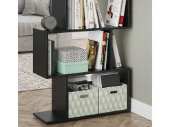 Separador de ambientes negro 70x23.8x97.4 levio