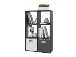 Separador de ambientes negro 72x29x107.8