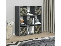 Separador de ambientes negro 104x29x108 nove