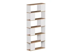 Separador de ambientes roble blanco/dorado 80x24x186 eneos