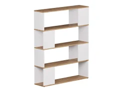 Separador de ambientes roble blanco/dorado 100x24x124.5 eneos