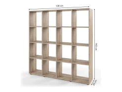 Separador de ambientes sonoma 138.5x29x142.5 karree