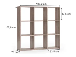 Separador de ambientes sonoma 104x29x108 nove