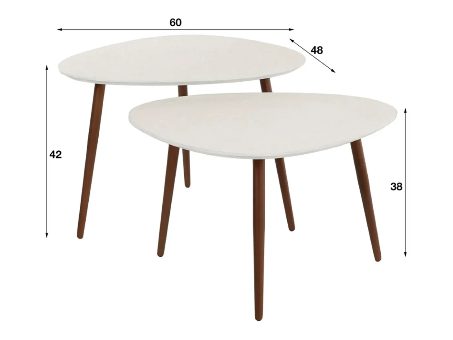 Set - blanco Canica - 60 x 48 cm - JAGO