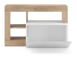 SET 3 piezas con mueble pequeño, perchero de pared y espejo Hamburg - H165 cm