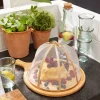 Set de 5 Jarras de agua con tapa de corcho y 4 vasos de vidrio reciclado transparente