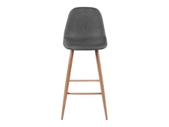 Set de 2 sillas de bar 72,5 cm en tejido gris - Fredrik