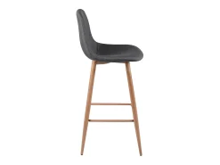 Set de 2 sillas de bar 72,5 cm en tejido gris - Fredrik