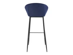 Set de 2 sillas de bar de terciopelo azul 75 cm - Marquise
