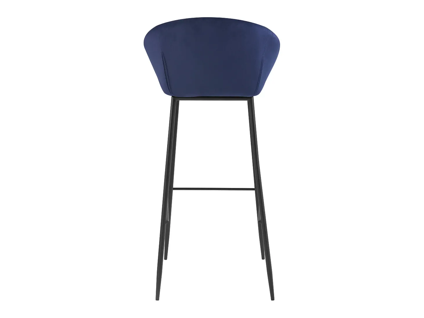 Set de 2 sillas de bar de terciopelo azul 75 cm - Marquise