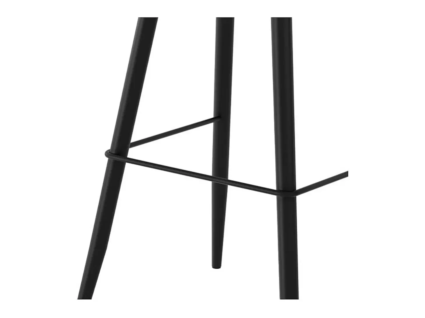 Set de 2 sillas de bar de cuero sintético gris/negro 76 cm - Texas