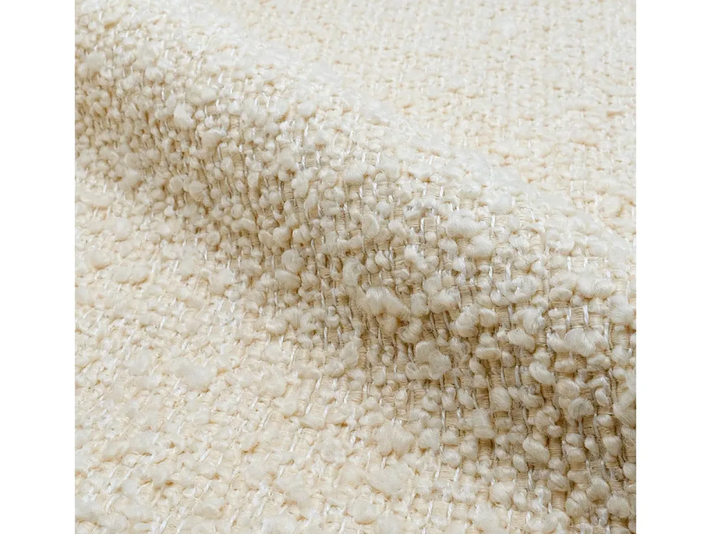 Set de 2 sillas de bar efecto bouclé blanco 75 cm - Marquise